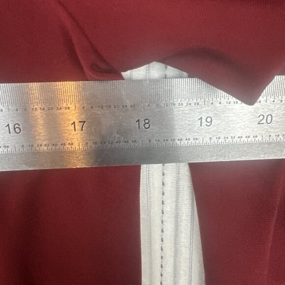 Joseph Ribkoff Size 6 imperial red blouse NWT Asymetrical 3/4 sleeve Liquid Knit - Picture 5 of 6